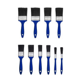 Bluespot Synthetic Paint Brushes Decorating Fence Diy Brush Set 10pc 1/2" To 2"